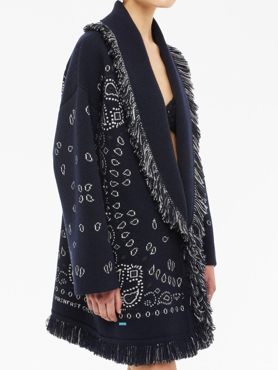 Cheap Women cardigan Bandana jacquard Alanui cashmere 0328